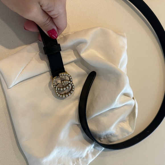 GUCCI Marmont Belt with Pearls (Size 85) - Picture 5 of 9